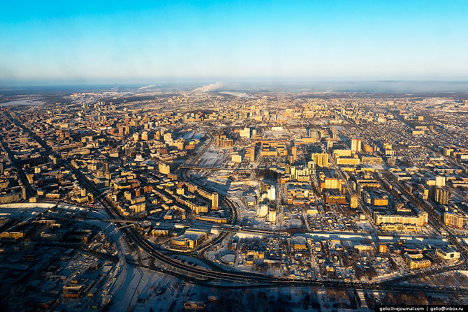 Фотографии из окна самолёта 2014