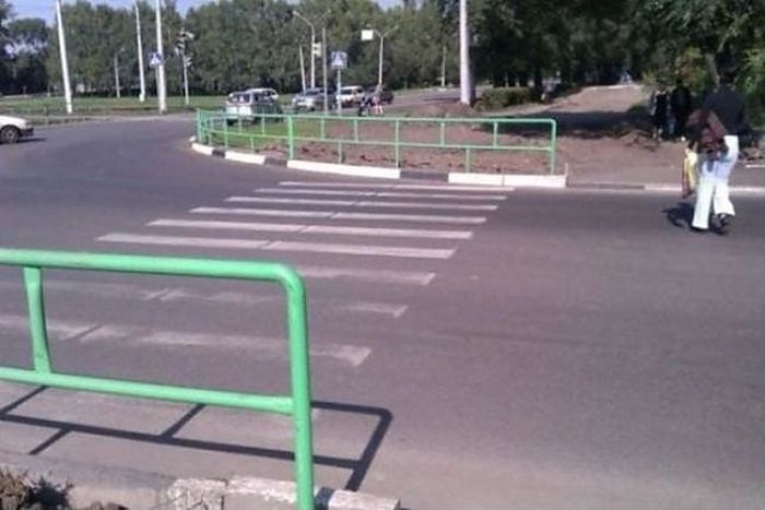 Суровые российские пешеходные переходы