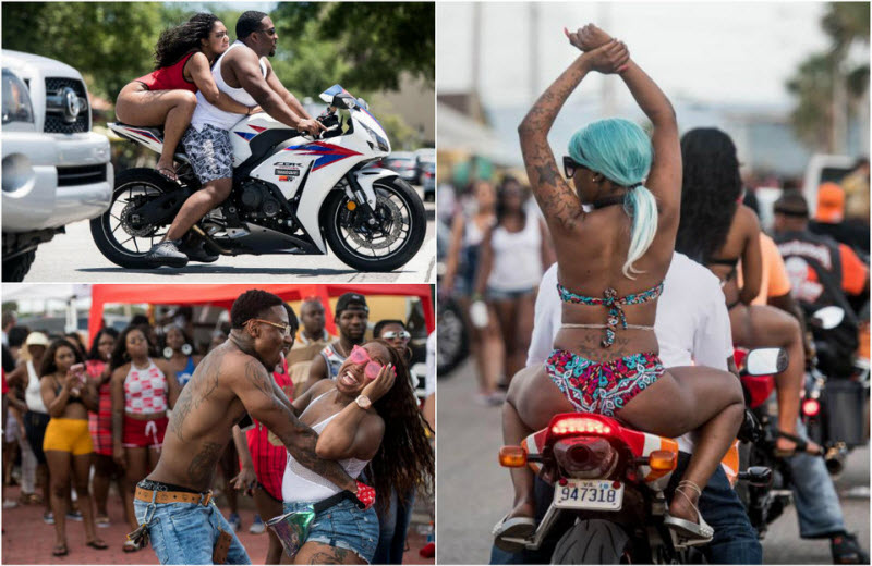 Black Bike Week: крупнейший слет черных байкеров в США