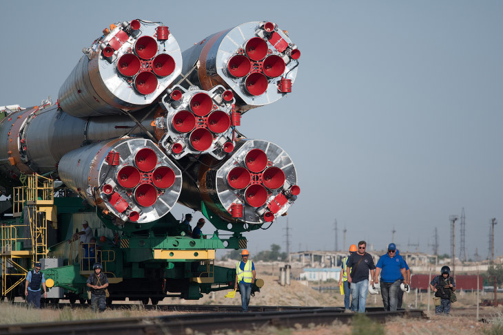 Запуск корабля «Союз МС-05» к МКС с Байконура Запуск корабля «Союз МС-05» к МКС с Байконура
