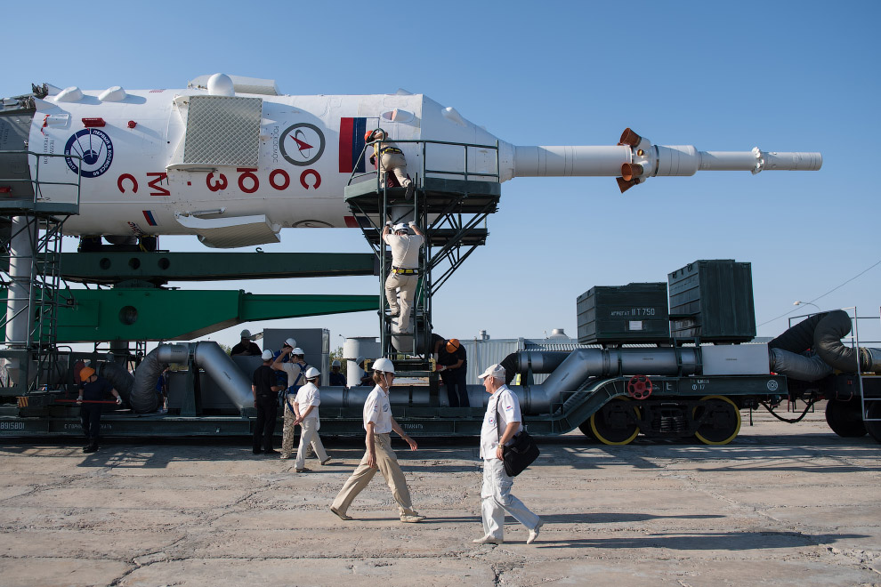 Запуск корабля «Союз МС-05» к МКС с Байконура Запуск корабля «Союз МС-05» к МКС с Байконура