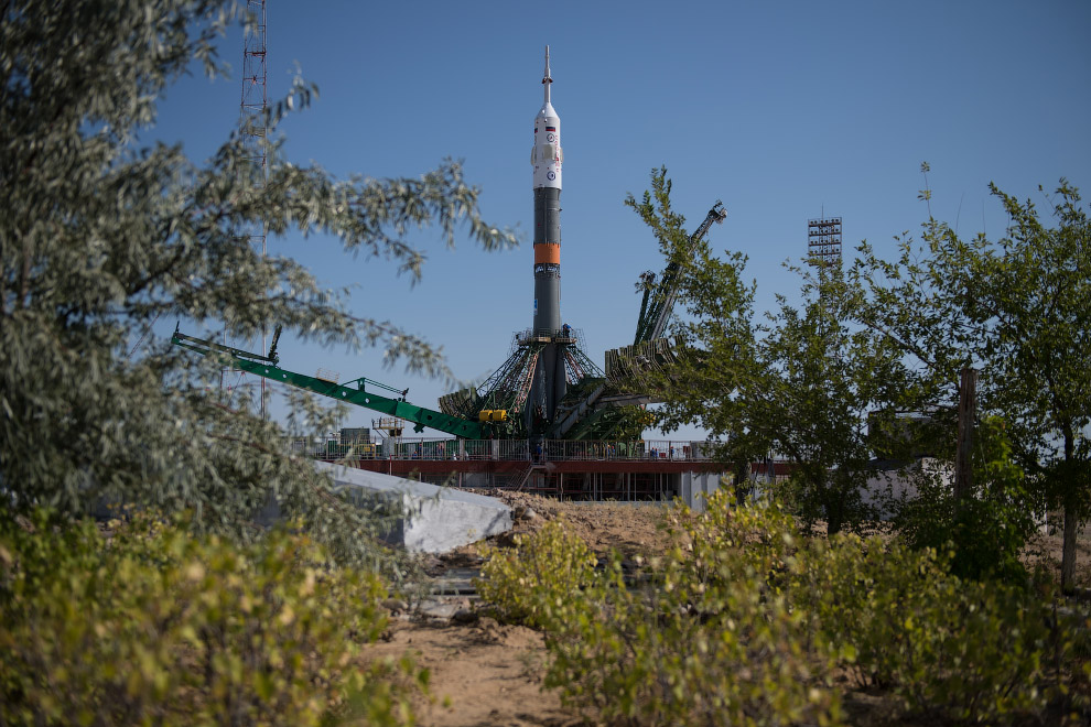 Запуск корабля «Союз МС-05» к МКС с Байконура Запуск корабля «Союз МС-05» к МКС с Байконура