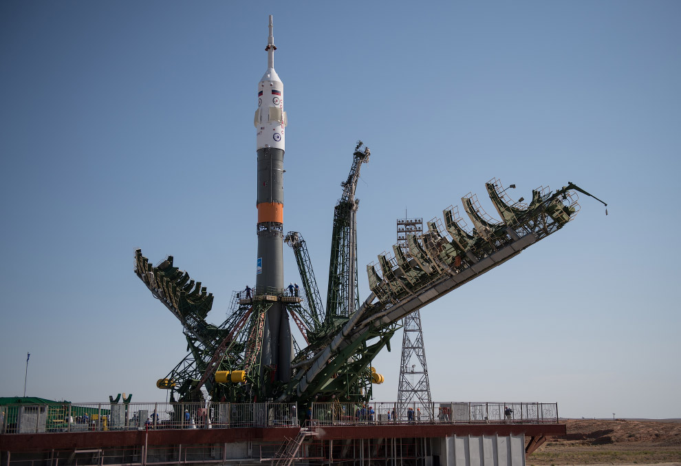Запуск корабля «Союз МС-05» к МКС с Байконура Запуск корабля «Союз МС-05» к МКС с Байконура