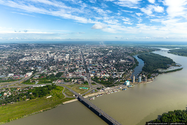 Виды Барнаула с вертолета Виды Барнаула с вертолета