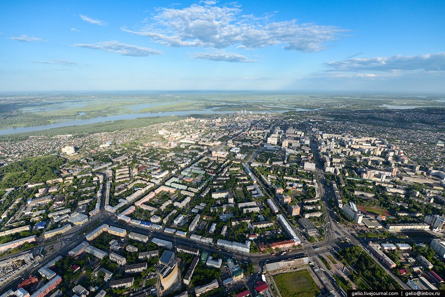 Виды Барнаула с вертолета Виды Барнаула с вертолета