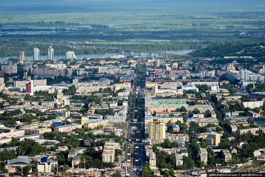Виды Барнаула с вертолета Виды Барнаула с вертолета