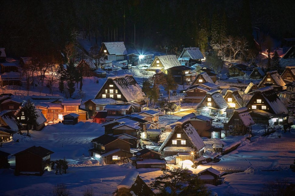 Живописные снежные города Живописные снежные города