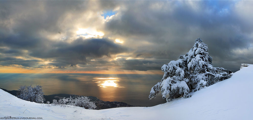 Настоящая зима в Крыму Настоящая зима в Крыму