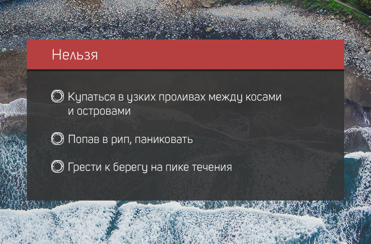 Опасность отбойного течения Опасность отбойного течения