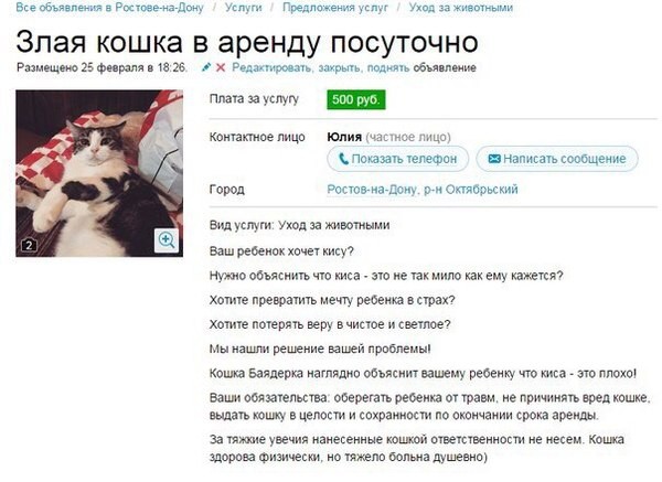 22 новых умопомрачительных объявлений с AVITO