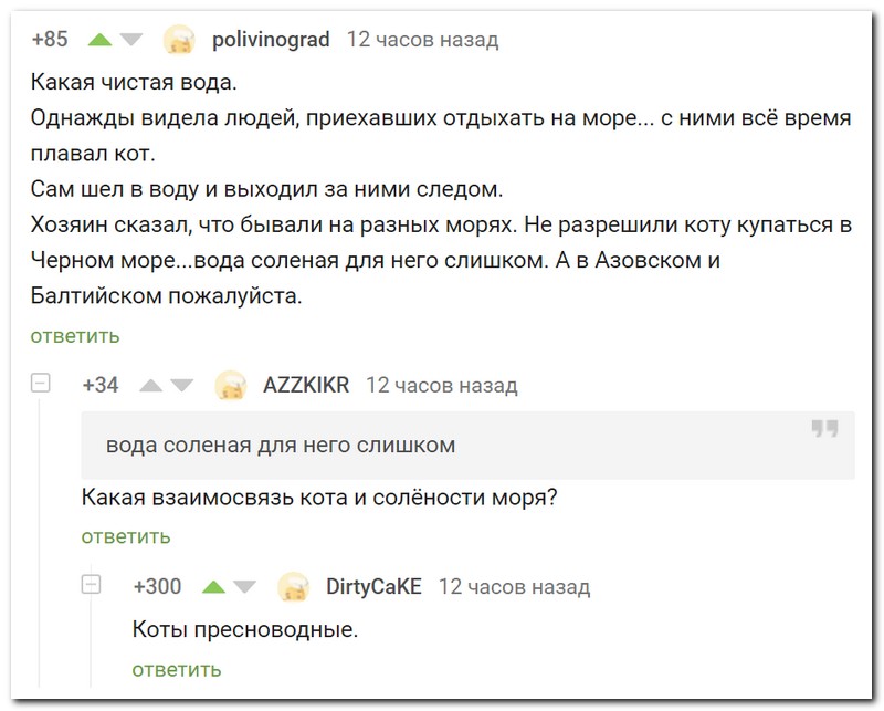 Забавные комментарии из социальных сетей