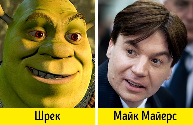 Эти 16 актеров удивительно похожи на персонажей, которых озвучивают Эти 16 актеров удивительно похожи на персонажей, которых озвучивают