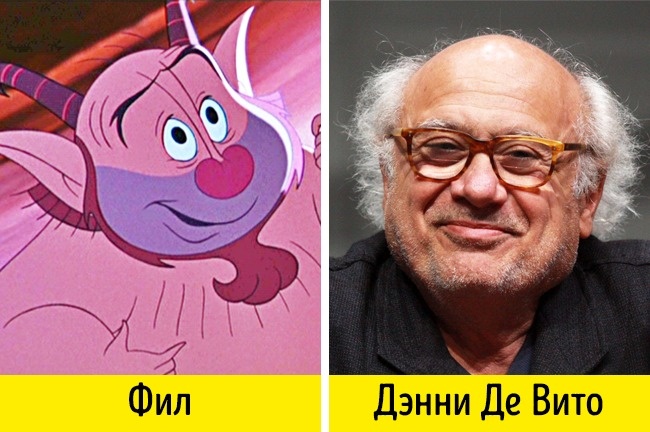 Эти 16 актеров удивительно похожи на персонажей, которых озвучивают Эти 16 актеров удивительно похожи на персонажей, которых озвучивают