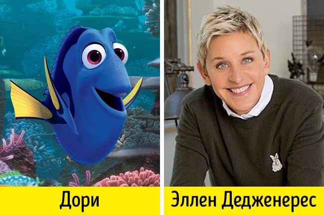 Эти 16 актеров удивительно похожи на персонажей, которых озвучивают Эти 16 актеров удивительно похожи на персонажей, которых озвучивают