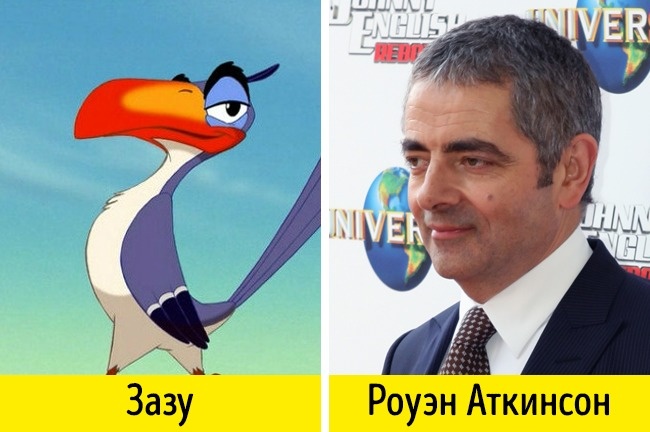Эти 16 актеров удивительно похожи на персонажей, которых озвучивают Эти 16 актеров удивительно похожи на персонажей, которых озвучивают