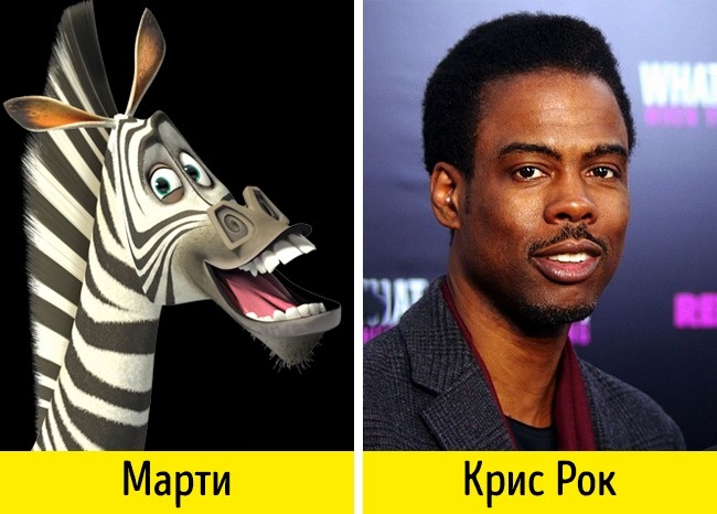 Эти 16 актеров удивительно похожи на персонажей, которых озвучивают Эти 16 актеров удивительно похожи на персонажей, которых озвучивают