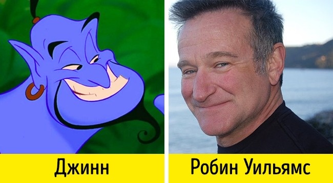 Эти 16 актеров удивительно похожи на персонажей, которых озвучивают Эти 16 актеров удивительно похожи на персонажей, которых озвучивают