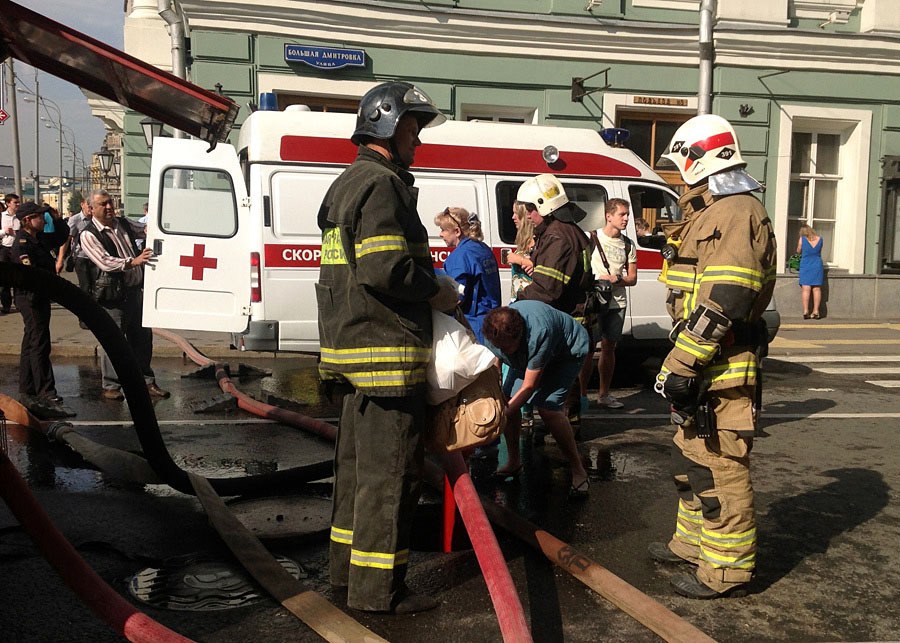 Пожар в московском метро Пожар в московском метро
