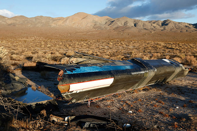Прогулка по месту крушения американского SpaceShipTwo Прогулка по месту крушения американского SpaceShipTwo