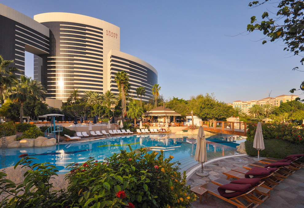 Прогулка по роскошному отелю Grand Hyatt Dubai Прогулка по роскошному отелю Grand Hyatt Dubai