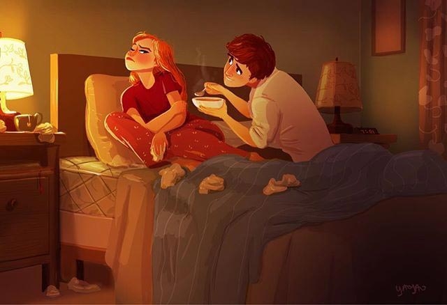 14 уютных иллюстраций о любви, которые подтолкнут вас обнять любимого человека 14 уютных иллюстраций о любви, которые подтолкнут вас обнять любимого человека