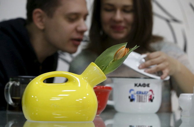 Кафе «Сумасшедший туалет» на Арбате Кафе «Сумасшедший туалет» на Арбате