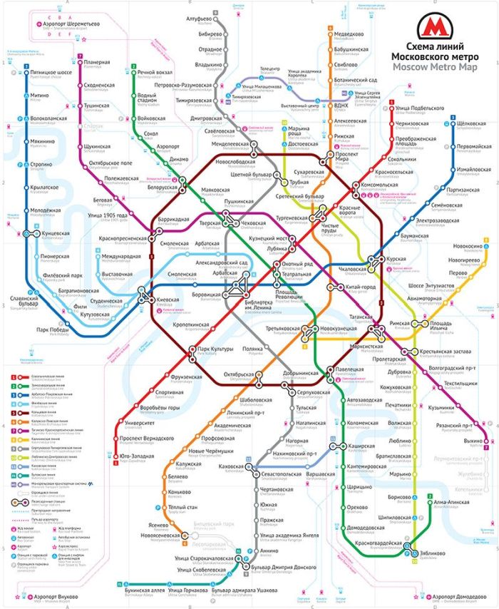 Новая схема московского метро (33 рисунка)