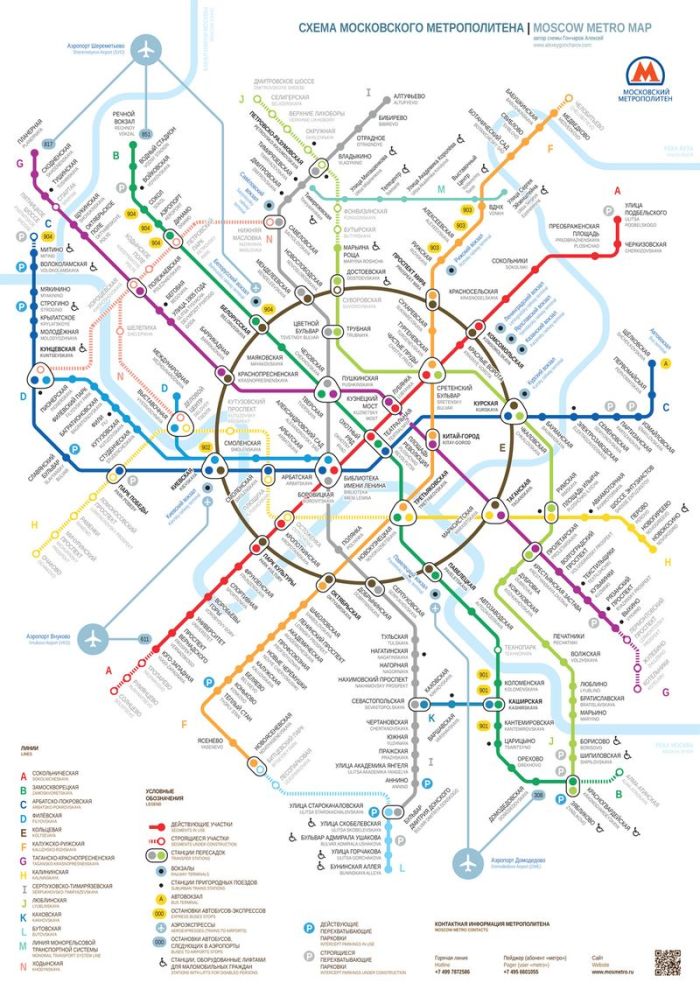 Новая схема московского метро (33 рисунка)