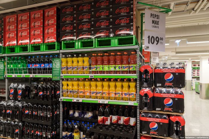 Цены на продукты питания в Норвегии Цены на продукты питания в Норвегии