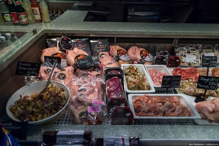 Цены на продукты питания в Норвегии Цены на продукты питания в Норвегии