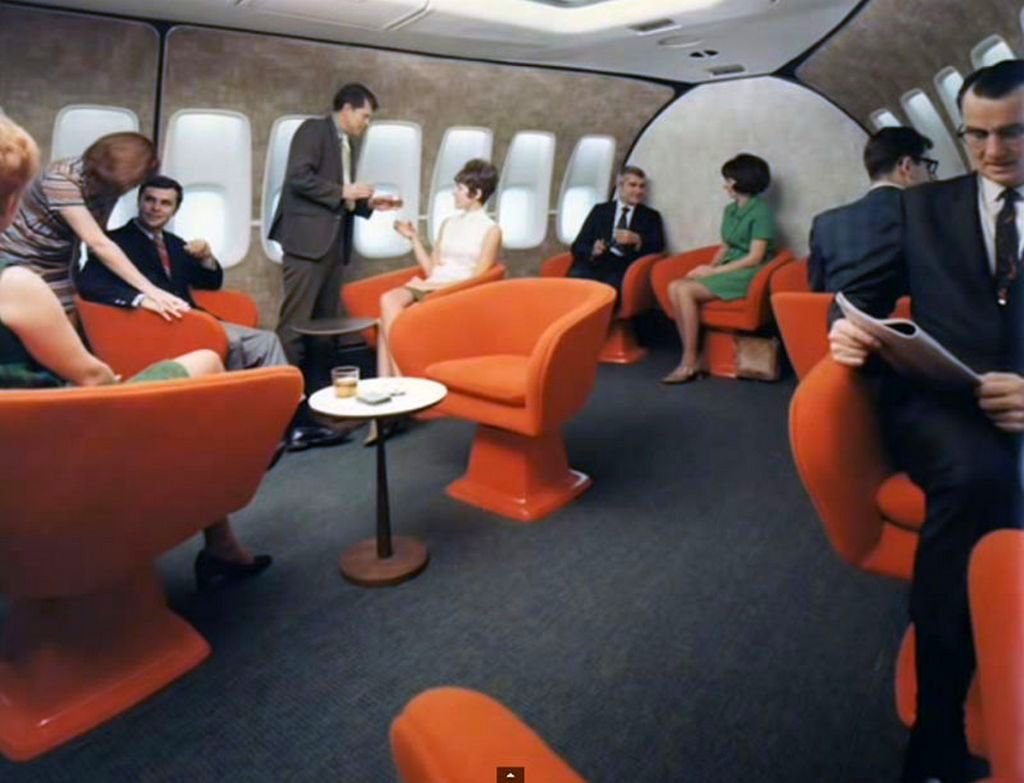 Путешествие в Boeing 747 в 1970-х