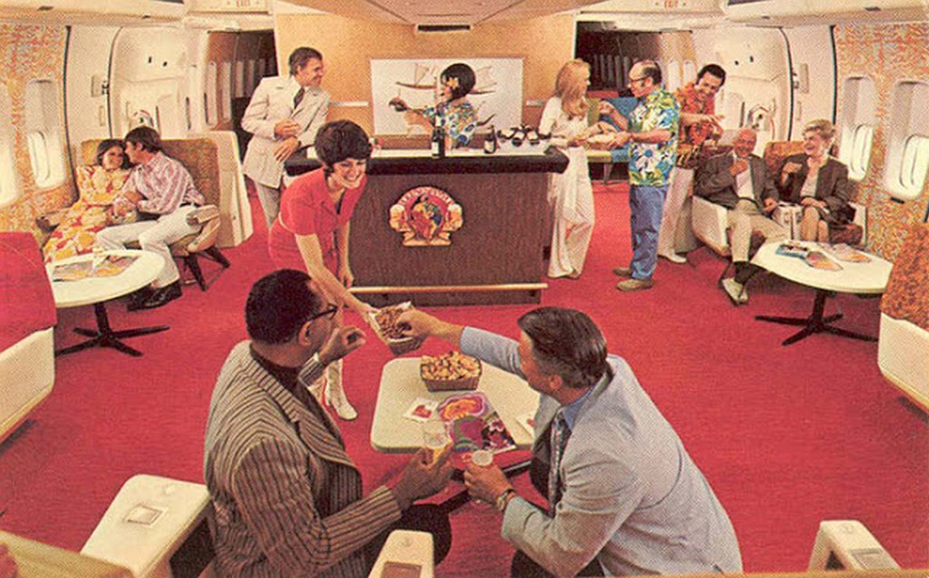 Путешествие в Boeing 747 в 1970-х