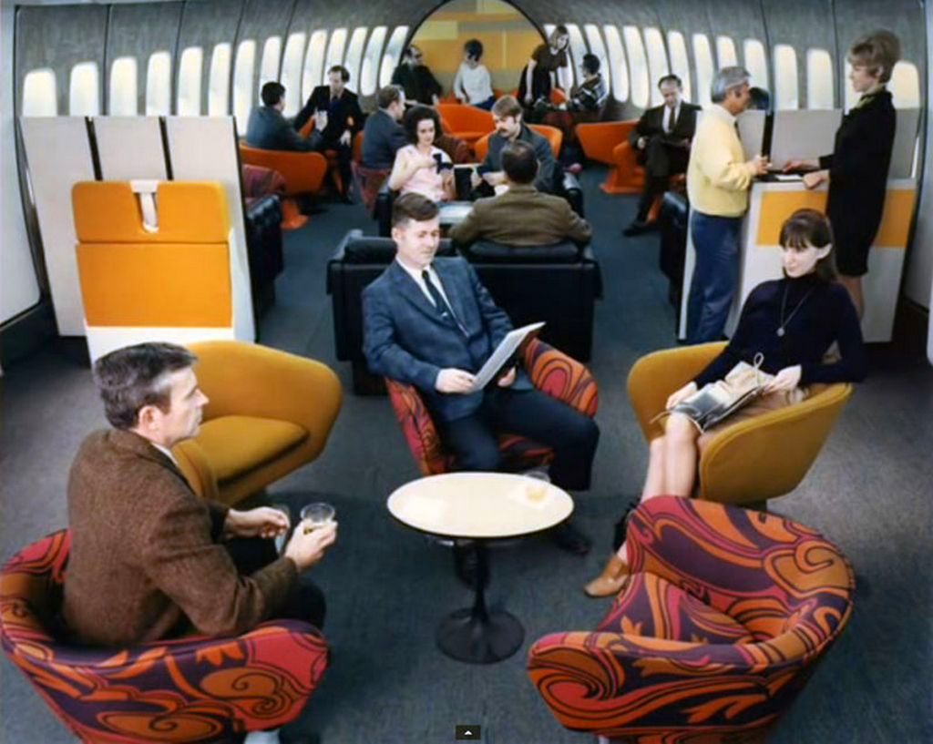 Путешествие в Boeing 747 в 1970-х