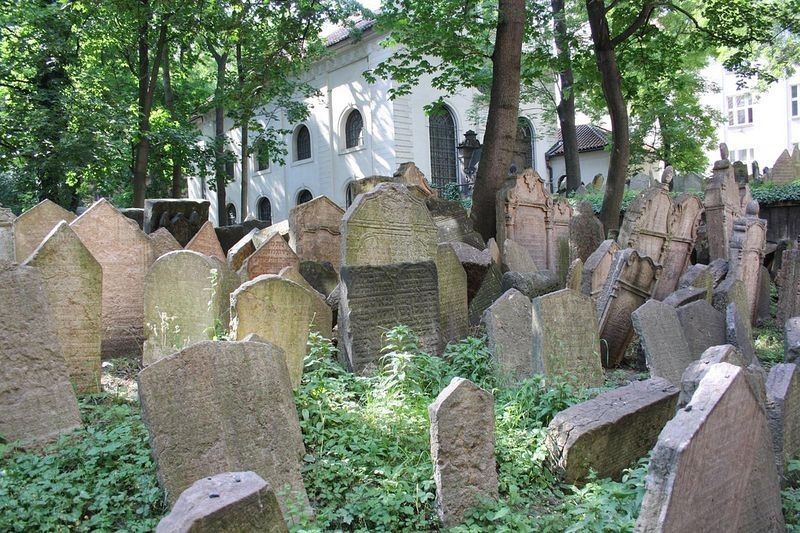 Многослойное еврейское кладбище в Праге Многослойное еврейское кладбище в Праге