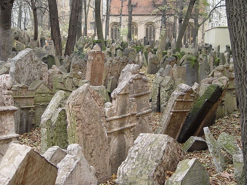 Многослойное еврейское кладбище в Праге Многослойное еврейское кладбище в Праге