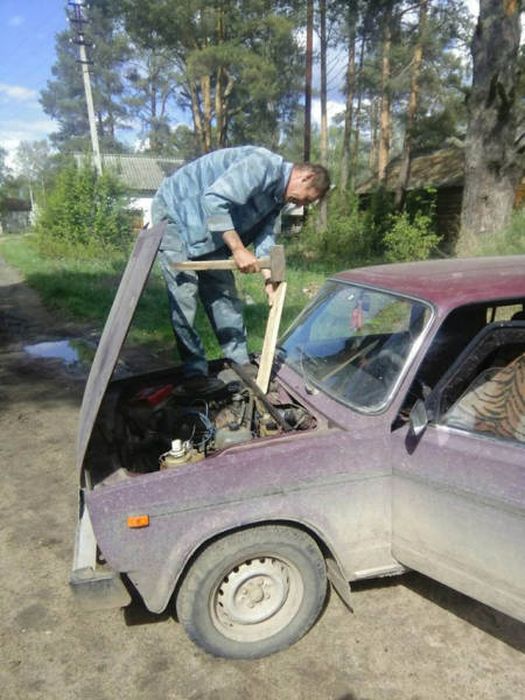Нелепые случаи на дорогах