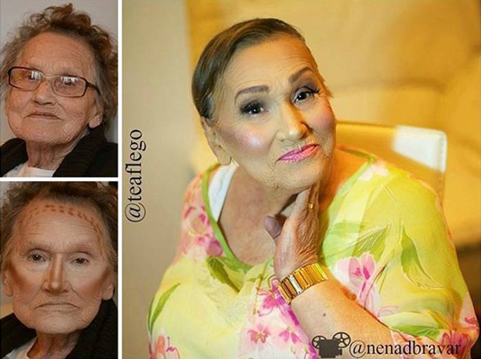 Эта 80-летняя бабушка стала интернет-сенсацией благодаря внучке-визажисту