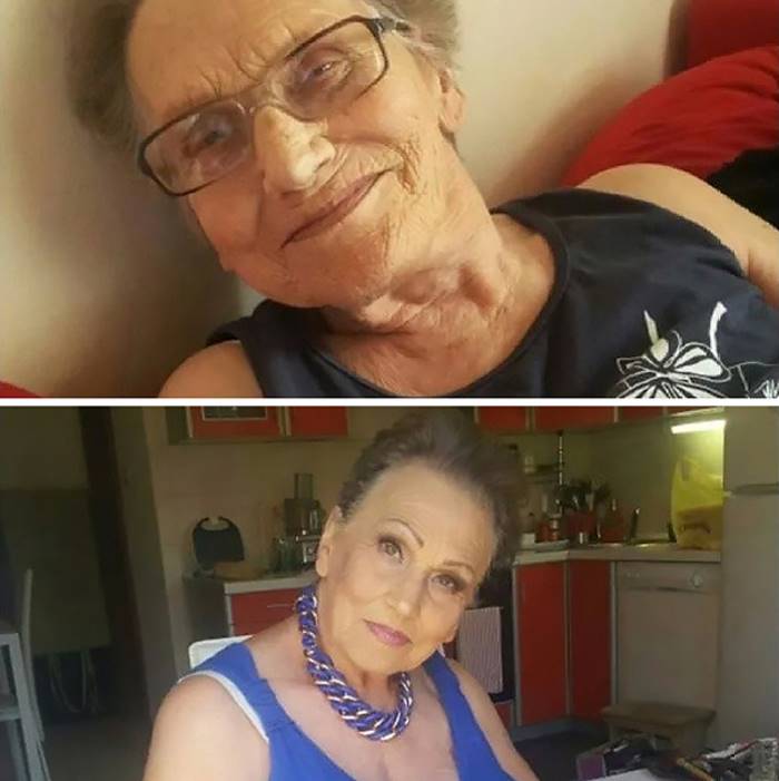 Эта 80-летняя бабушка стала интернет-сенсацией благодаря внучке-визажисту