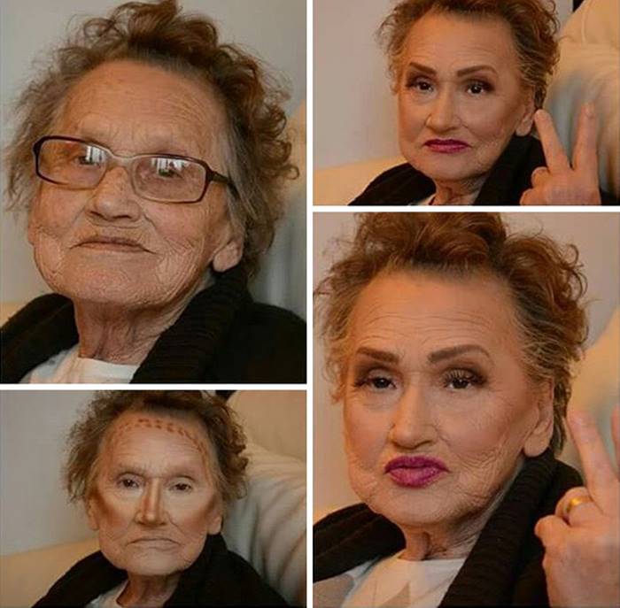 Эта 80-летняя бабушка стала интернет-сенсацией благодаря внучке-визажисту