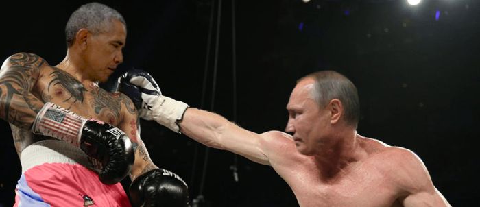 Фото с холодными взглядами Путина и Обамы стало новым мемом