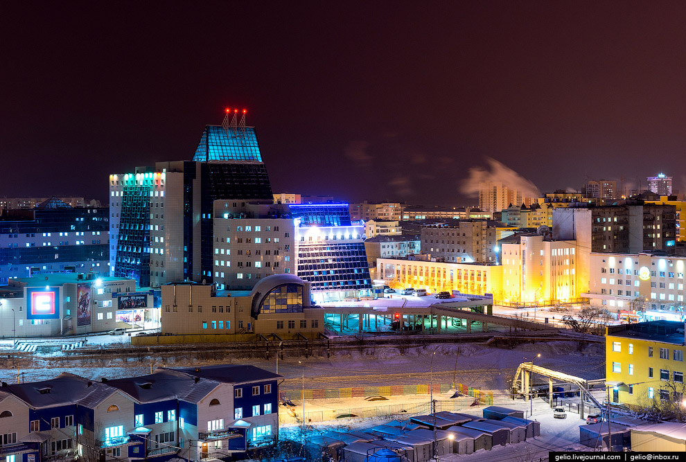 Один из самых «холодных» городов Земли с высоты Один из самых «холодных» городов Земли с высоты