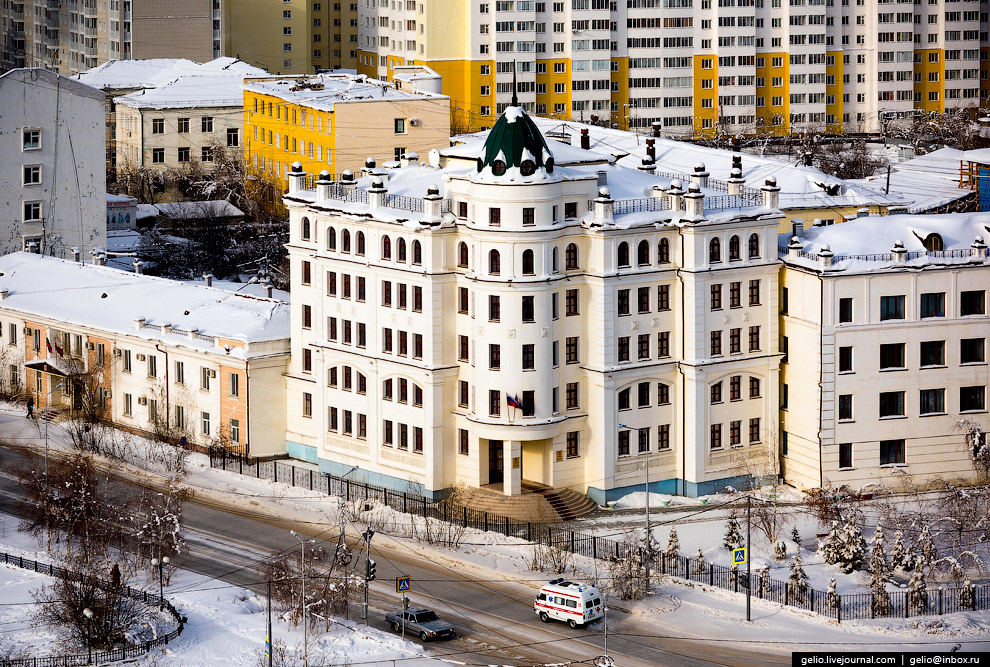 Один из самых «холодных» городов Земли с высоты Один из самых «холодных» городов Земли с высоты