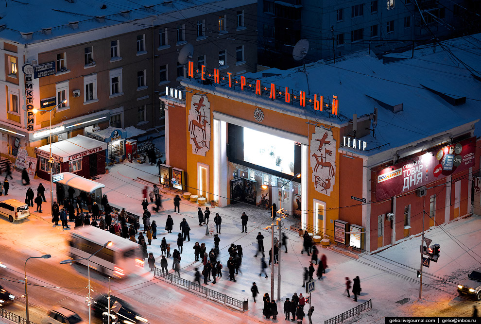 Один из самых «холодных» городов Земли с высоты Один из самых «холодных» городов Земли с высоты