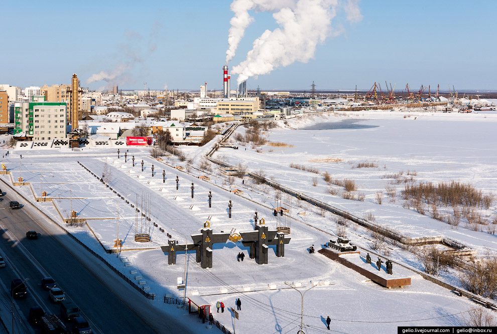 Один из самых «холодных» городов Земли с высоты Один из самых «холодных» городов Земли с высоты