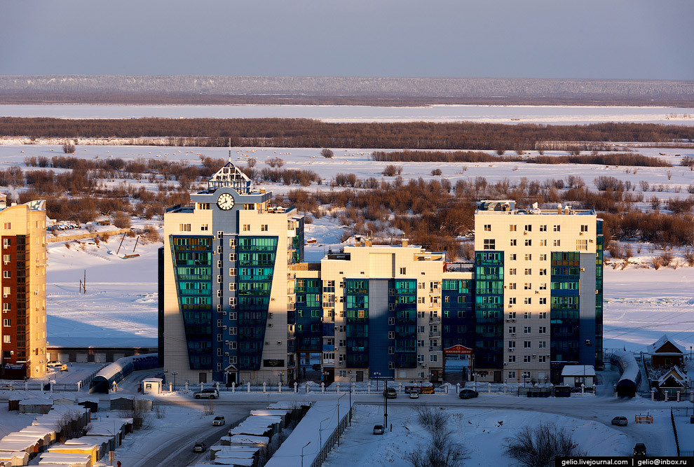 Один из самых «холодных» городов Земли с высоты Один из самых «холодных» городов Земли с высоты