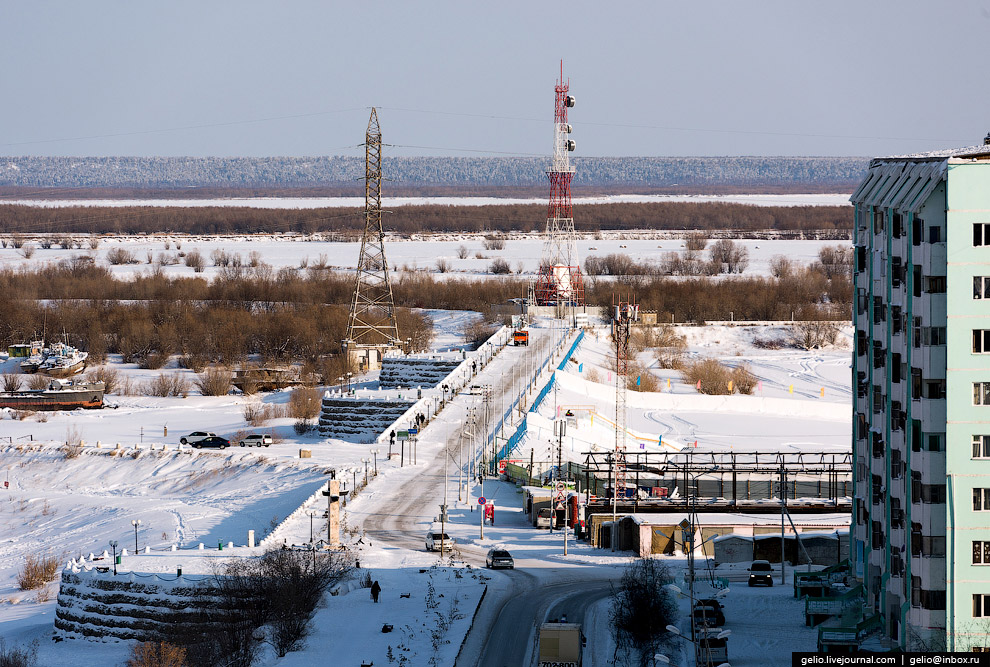 Один из самых «холодных» городов Земли с высоты Один из самых «холодных» городов Земли с высоты