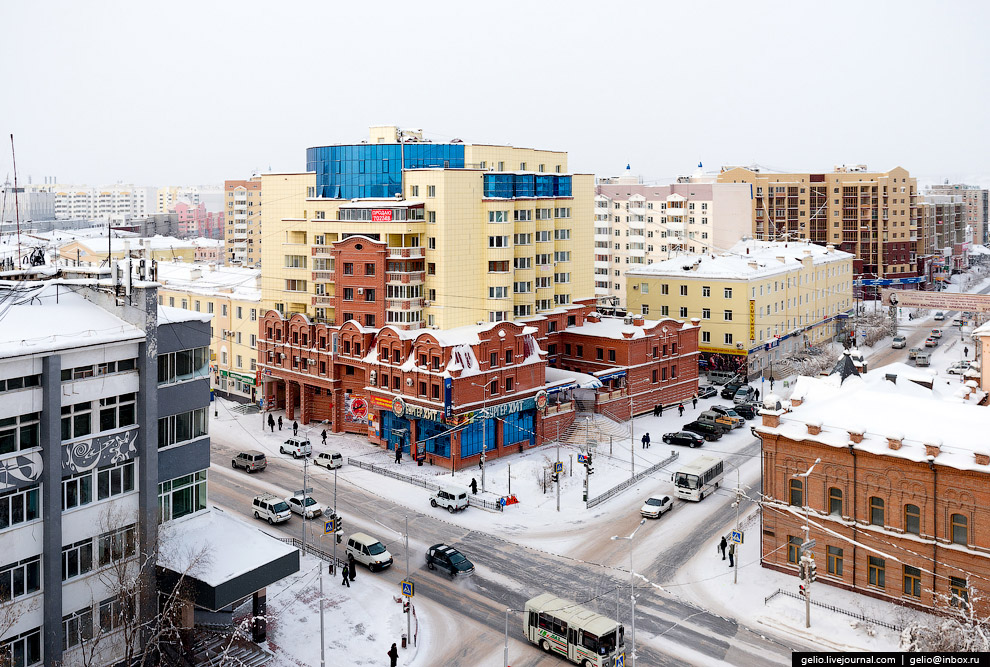 Один из самых «холодных» городов Земли с высоты Один из самых «холодных» городов Земли с высоты