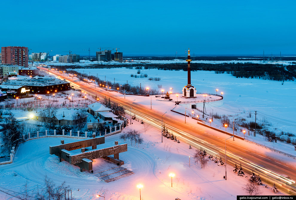 Один из самых «холодных» городов Земли с высоты Один из самых «холодных» городов Земли с высоты