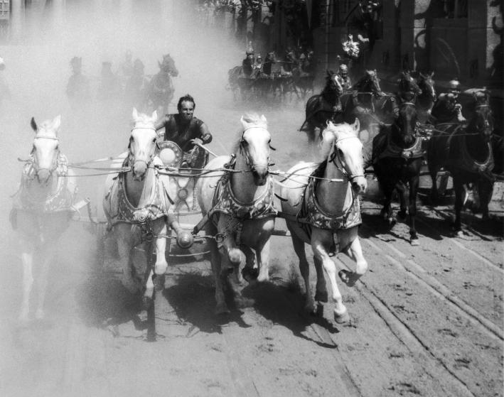 Как снимался классический фильм «Бен-Гур» 1959 года Как снимался классический фильм «Бен-Гур» 1959 года