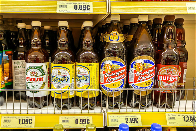 Цены на продукты в русском магазине в Германии
